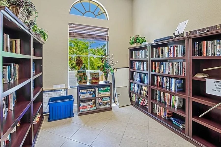 Library at the clubhouse