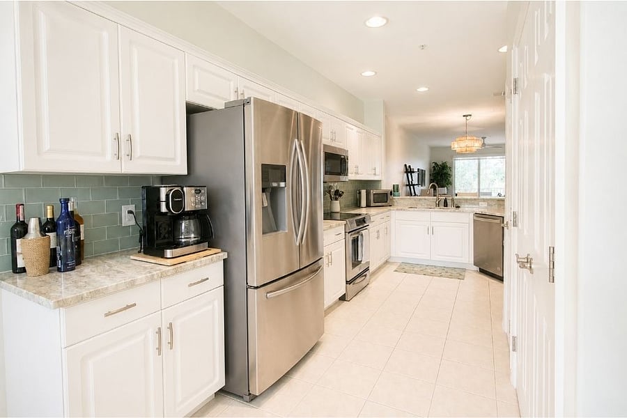 Kitchen with coffee bar