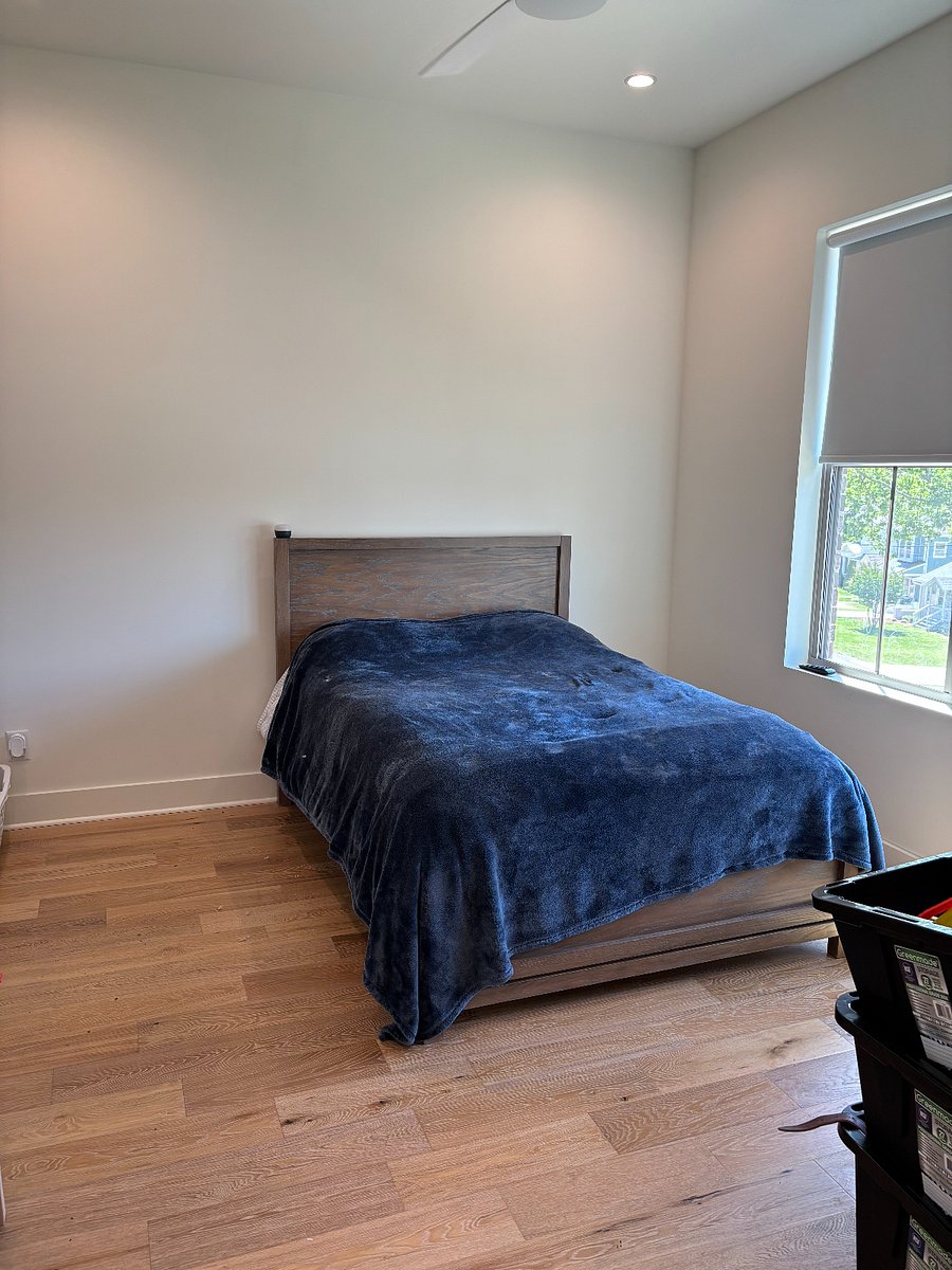 This bedroom is currently furnished with a full-size bed but can be converted to a queen bedroom suite if preferred to better accommodate guests needs.