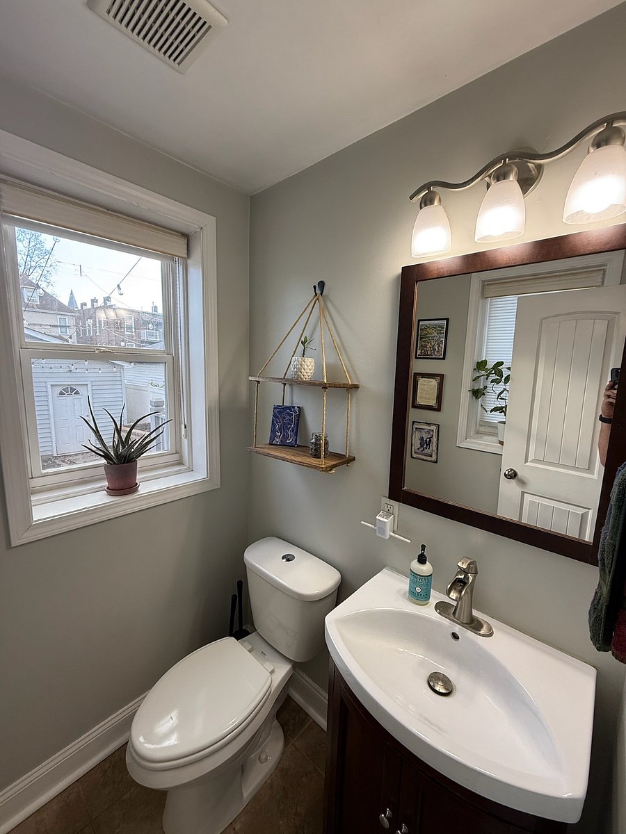 Main level half bath