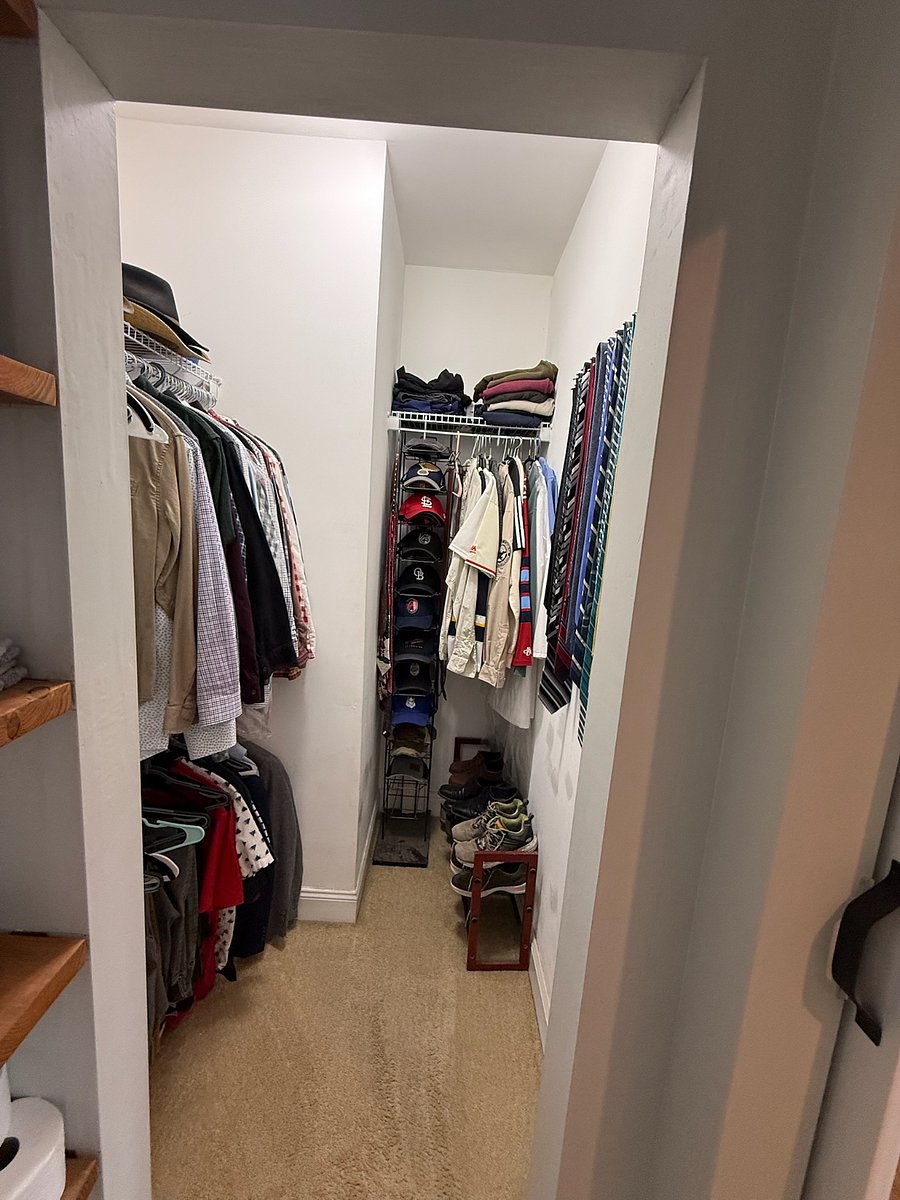 Master walk-in closet