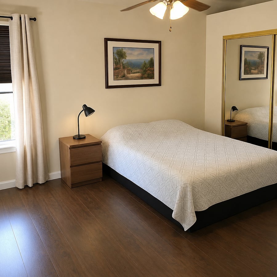 Guest Bedroom with Natural Light