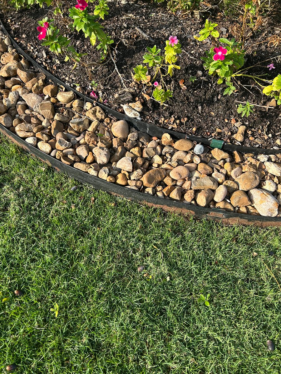 Front flower bed, front of the house