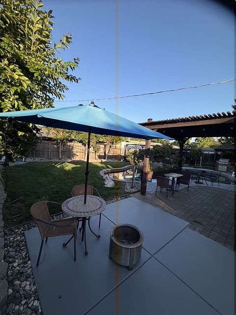 relaxing patio
