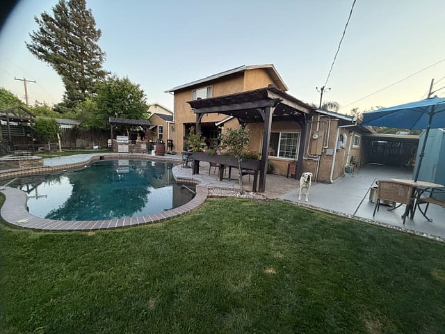 from backyard