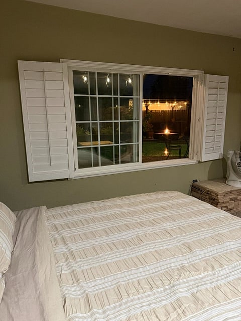 window view night time
