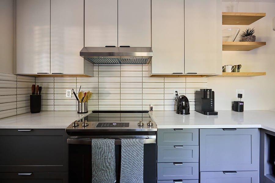 Kitchen - Fully-stocked implements, Keurig coffeemaker and electric kettle, Google voice-controlled speaker