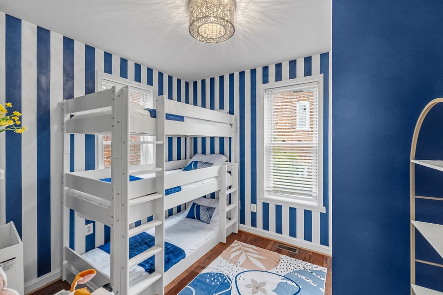 Bedroom #3 with Tripple Twin Bunk Beds