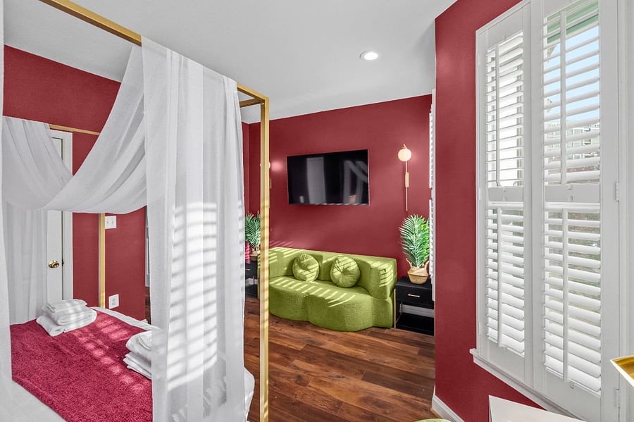 Master Bedroom with Smart TV