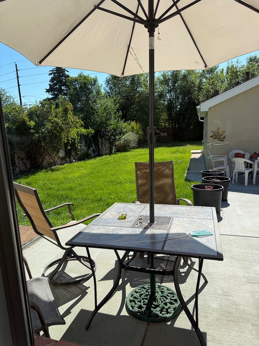Backyard, sitting area