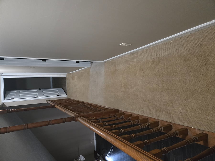 Walkway over looking family room 