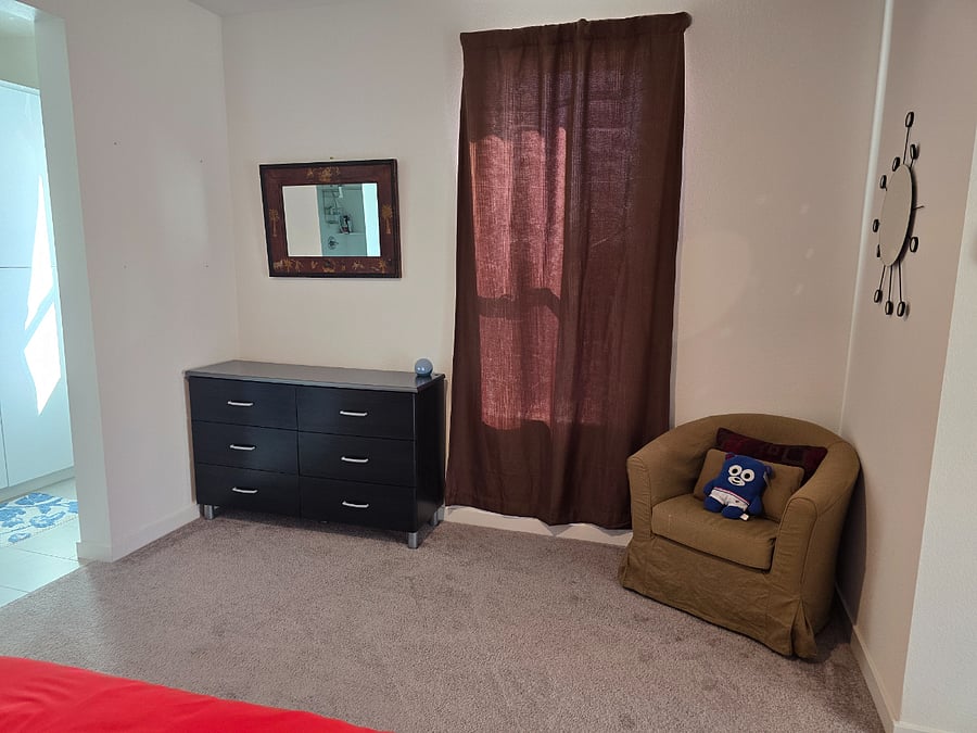 Dresser and lounge chair 