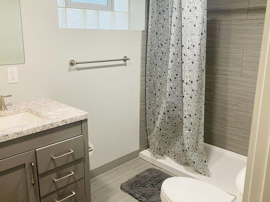 Basement- Full Bathroom- Shared Space