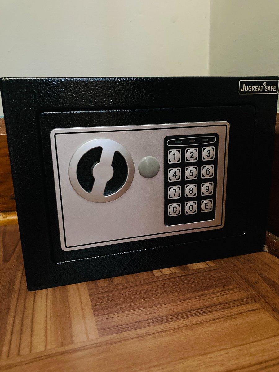 Each bedroom has a small personal safe.
