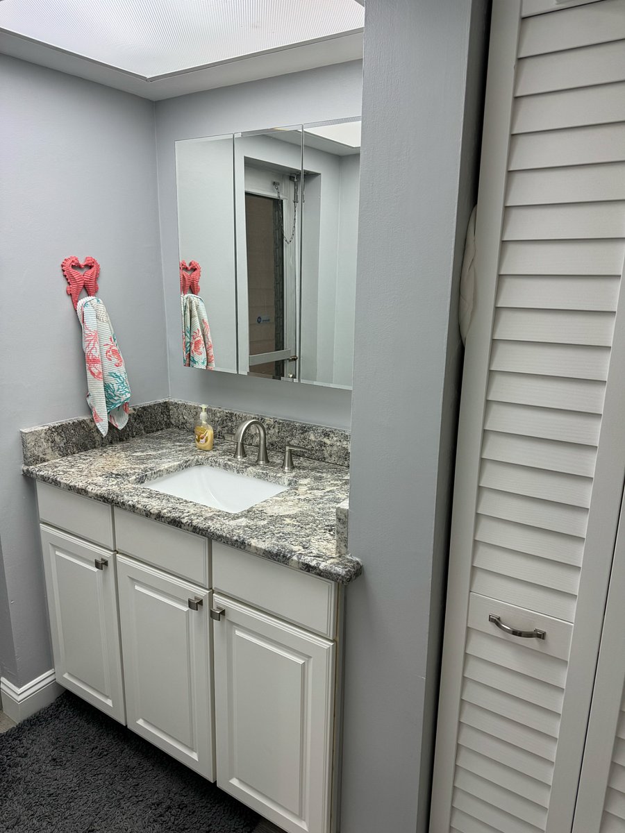 Bathroom off of living room, full bathroom