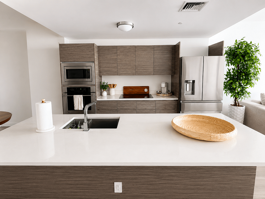 Fully equipped kitchen with everything needed for cooking and baking, including premium cookware, utensils, and dining essentials. Features a Keurig coffee maker, kettle, and air fryerperfect for preparing anything from a quick breakfast to a full meal.