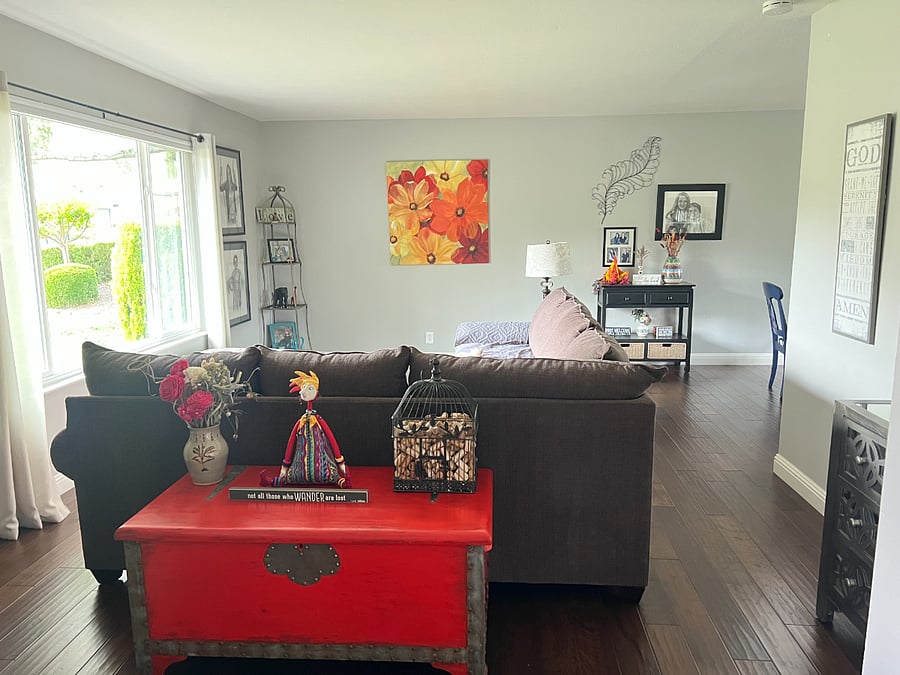 Upstairs living room.