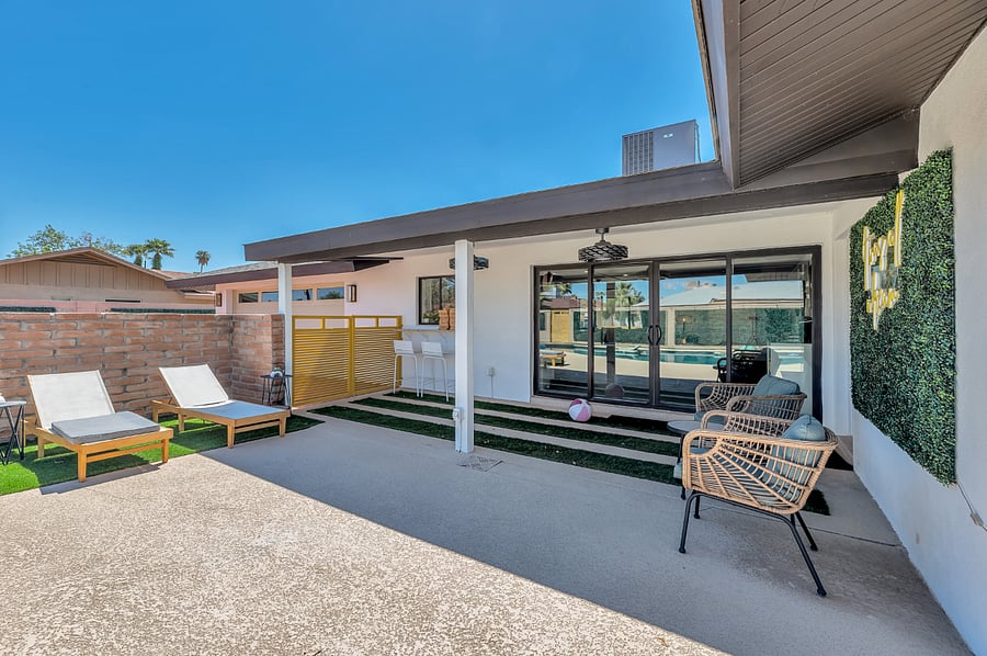 Patio and lounge area