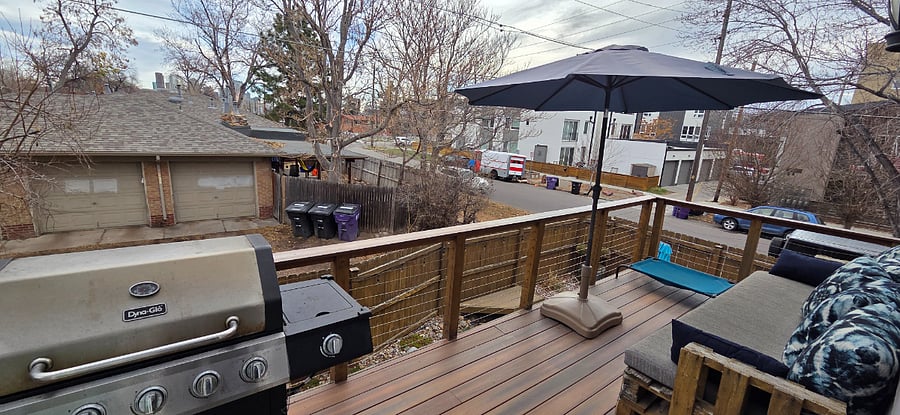 Deck and grill off main floor