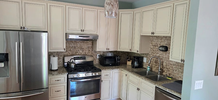Everything you need in the custom fully stocked kitchen