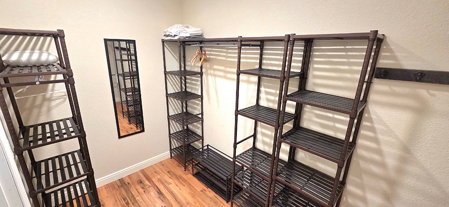 Luxury suite walk in closet