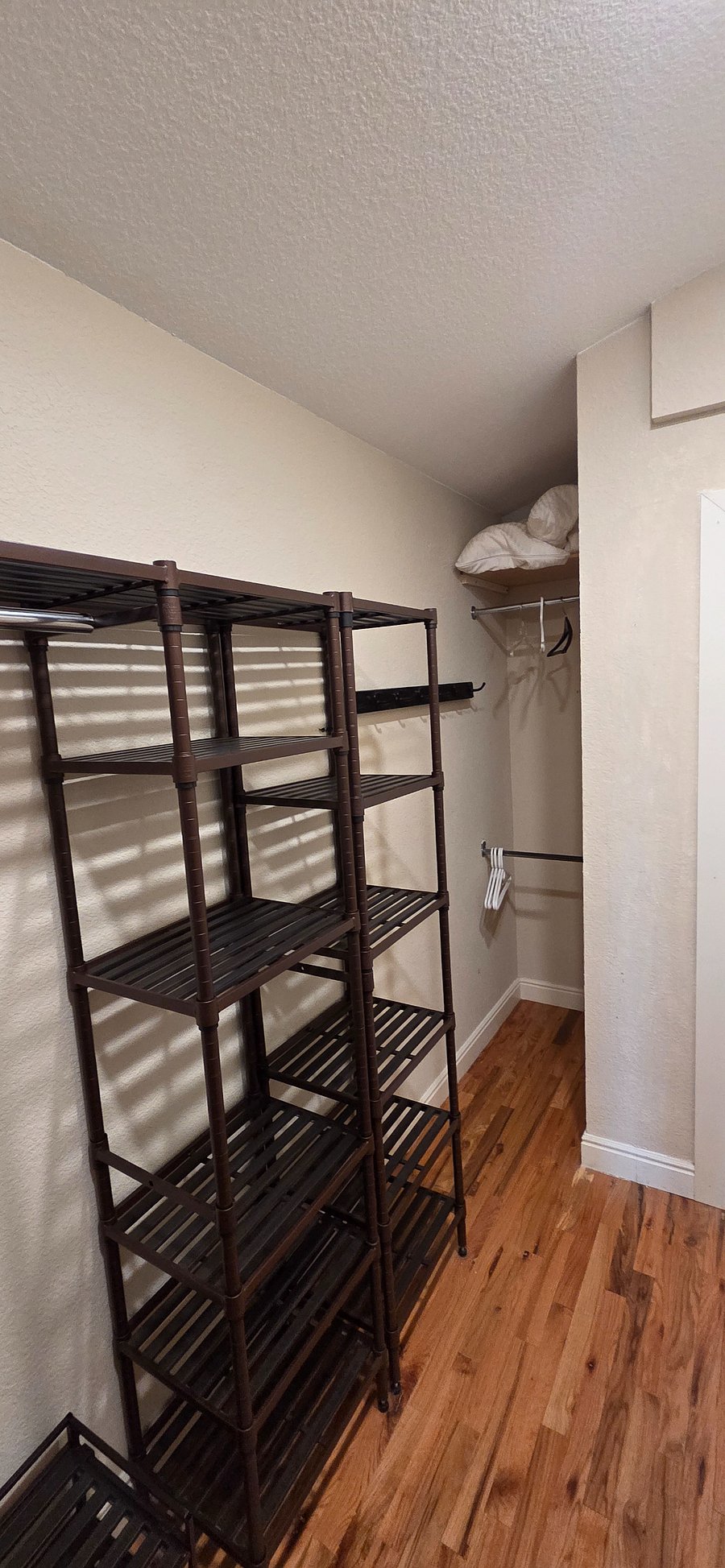 Luxury suite walk in closet