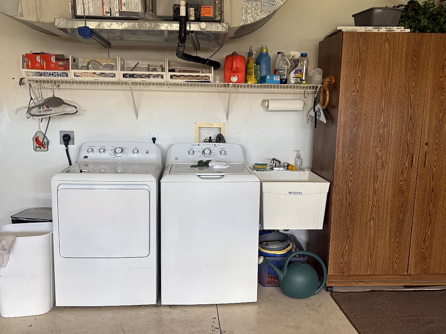 Laundry in Garage