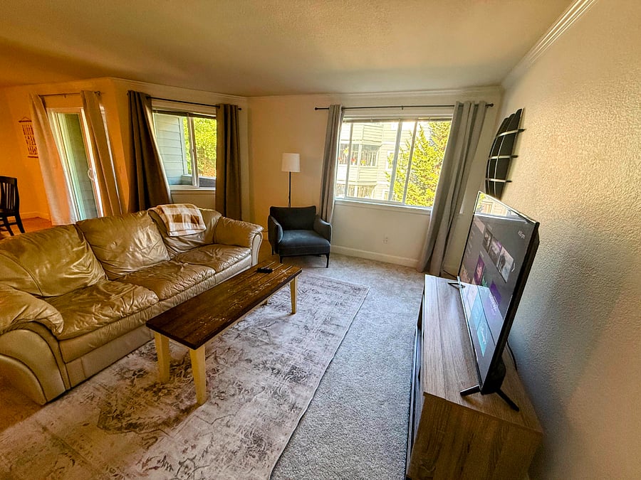 Living room with Smart TV