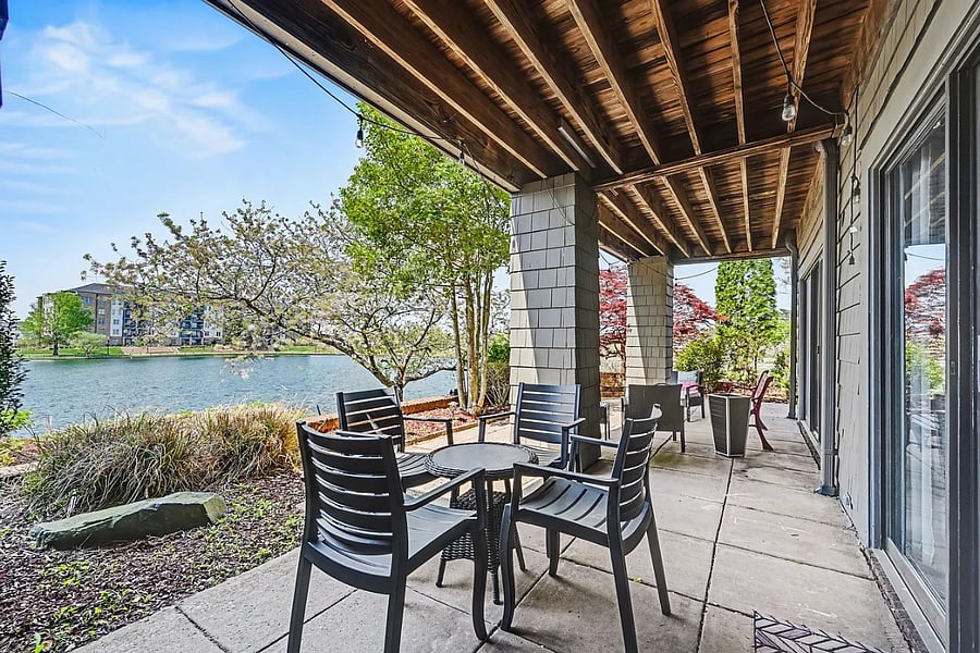 Outside private patio