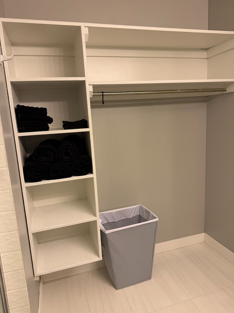 Bathroom storage/closet area