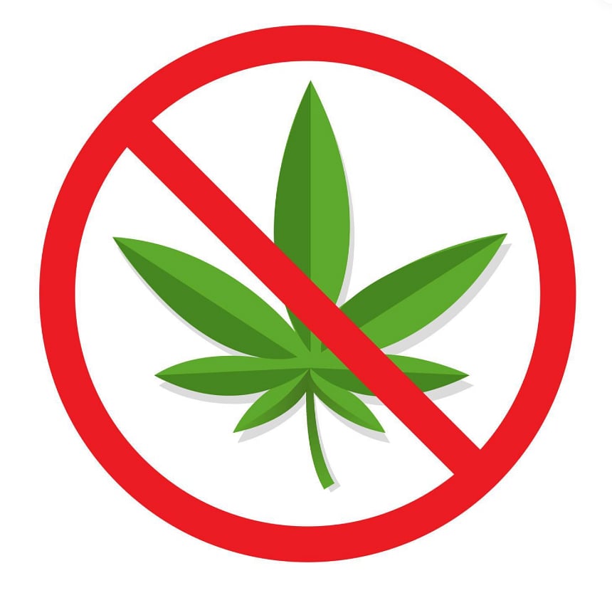 Smoking cannabis is prohibited anywhere on the property even if you have an Rx.