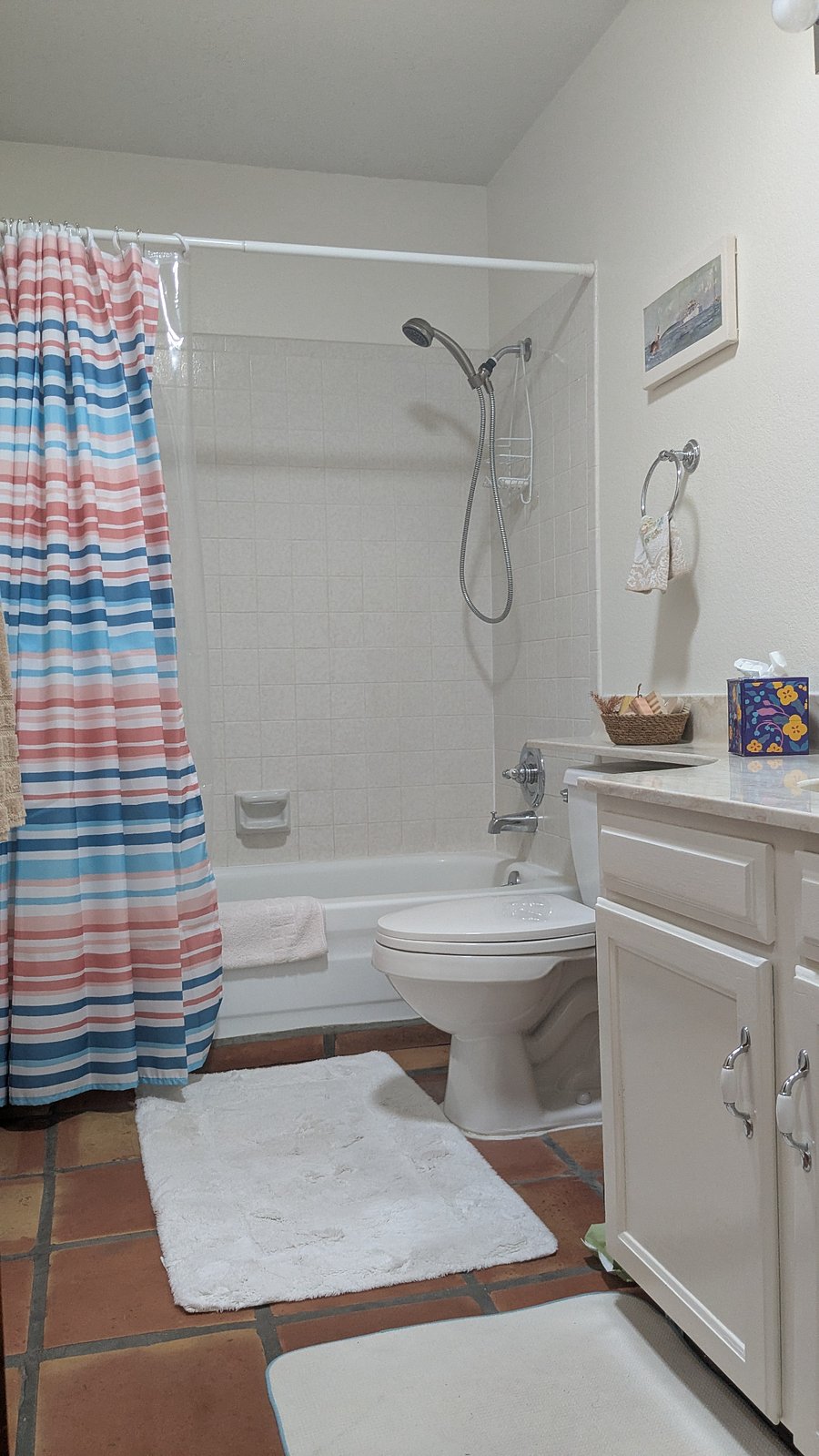 Private bathroom adjacent to bedroom