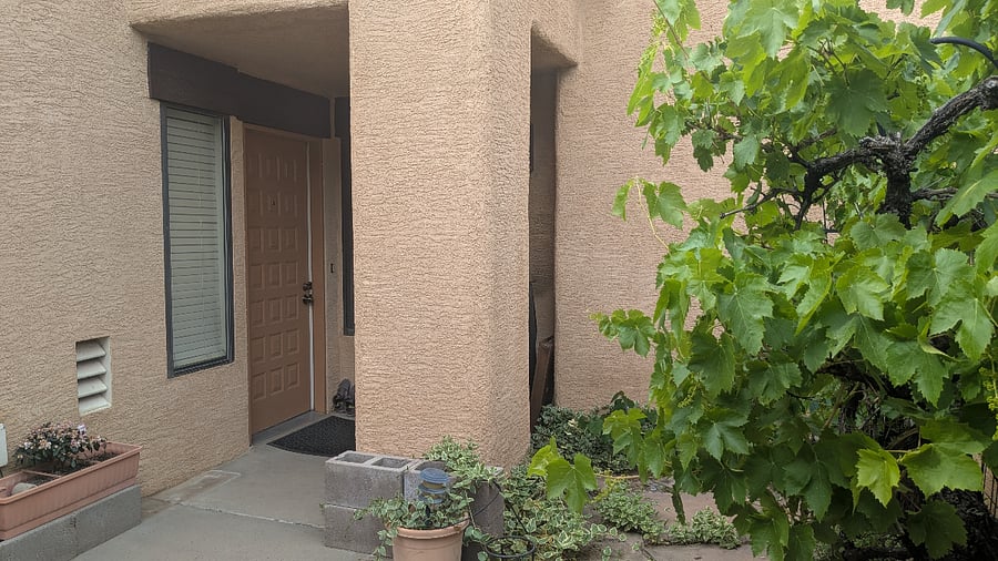 Front door shared with second tenant