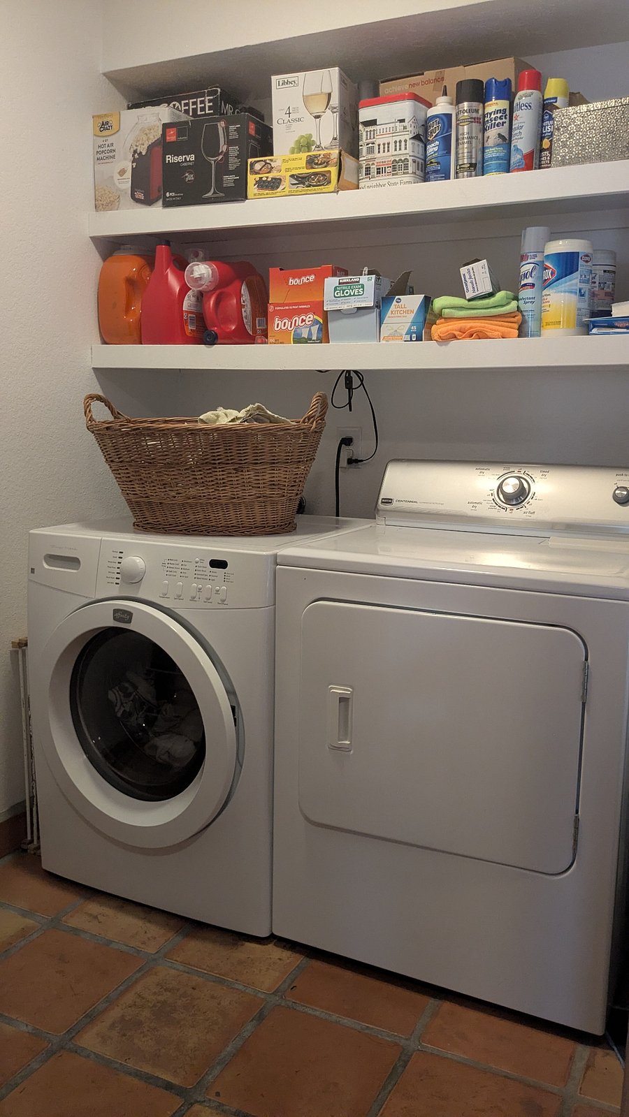 In-unit washer/dryer and stocked utility room