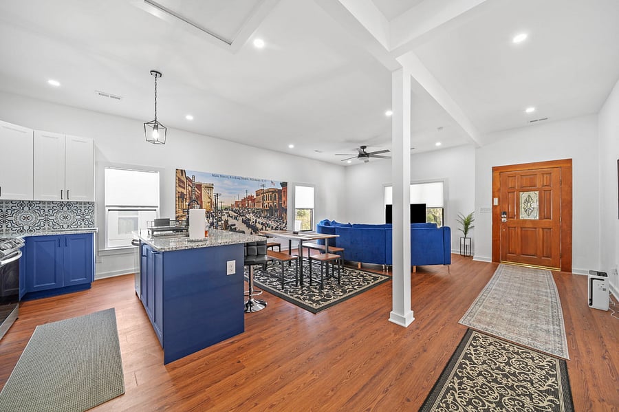 Living Room and Dining Area/Kitchen