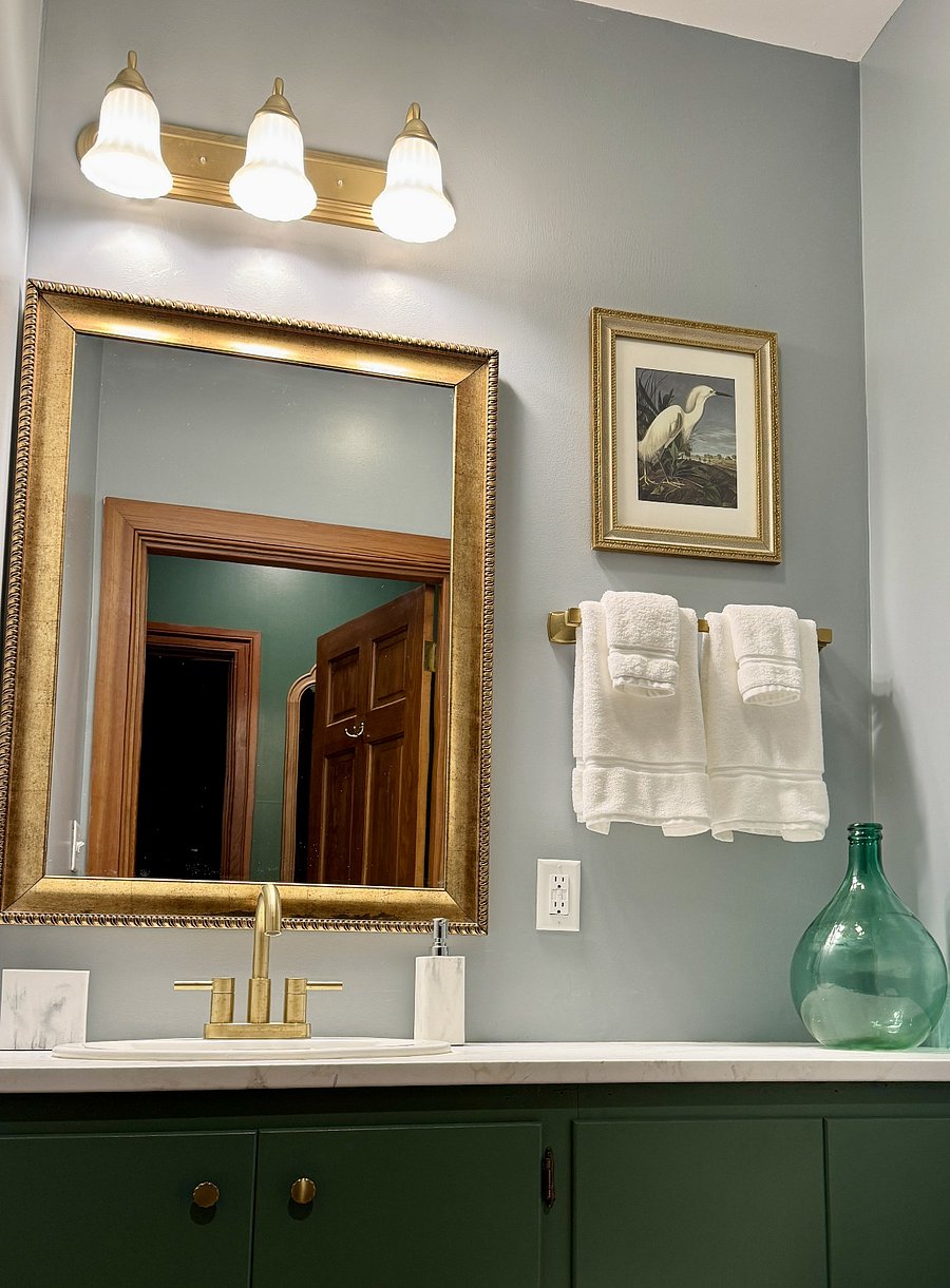 The half bathroom.