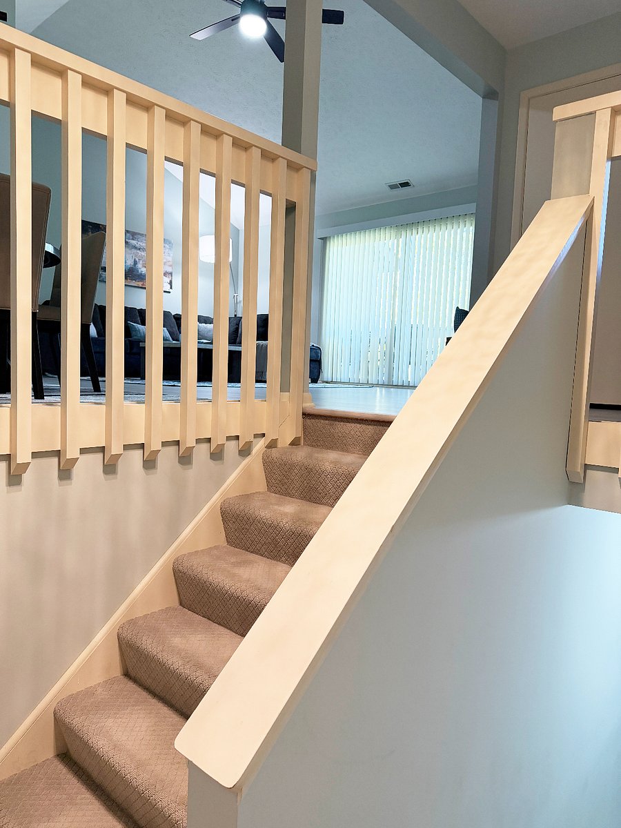 Stairway into living room
