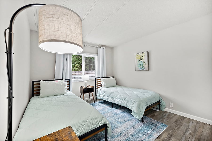 Two twin beds