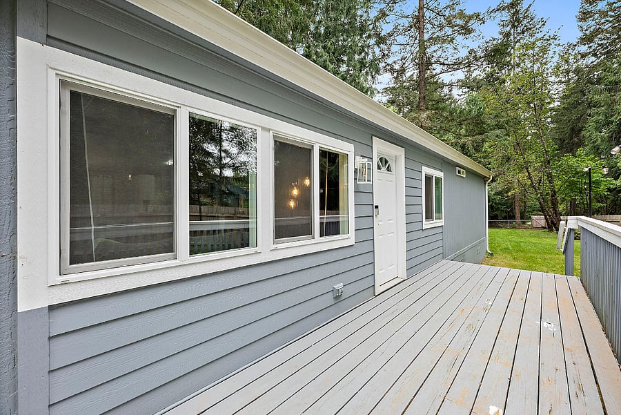 Front door. Exterior cams on-site for added protection. Smart lock keyless door entry.