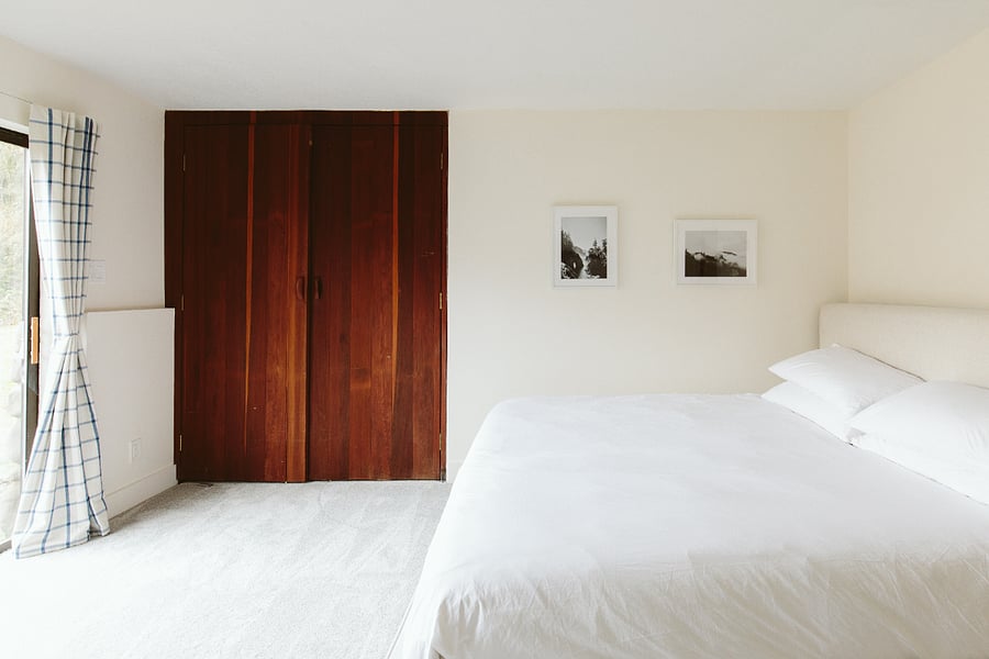 King Size Bed and Closet in Lower Level Bedroom 2
