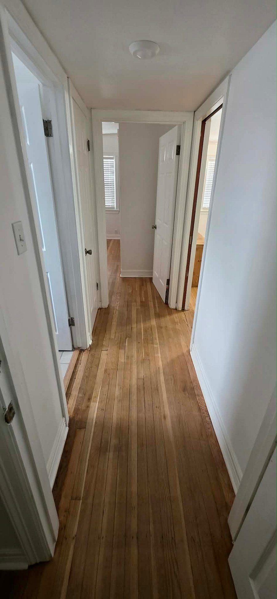 Hall From Living Room To Bedrooms and Bathroom