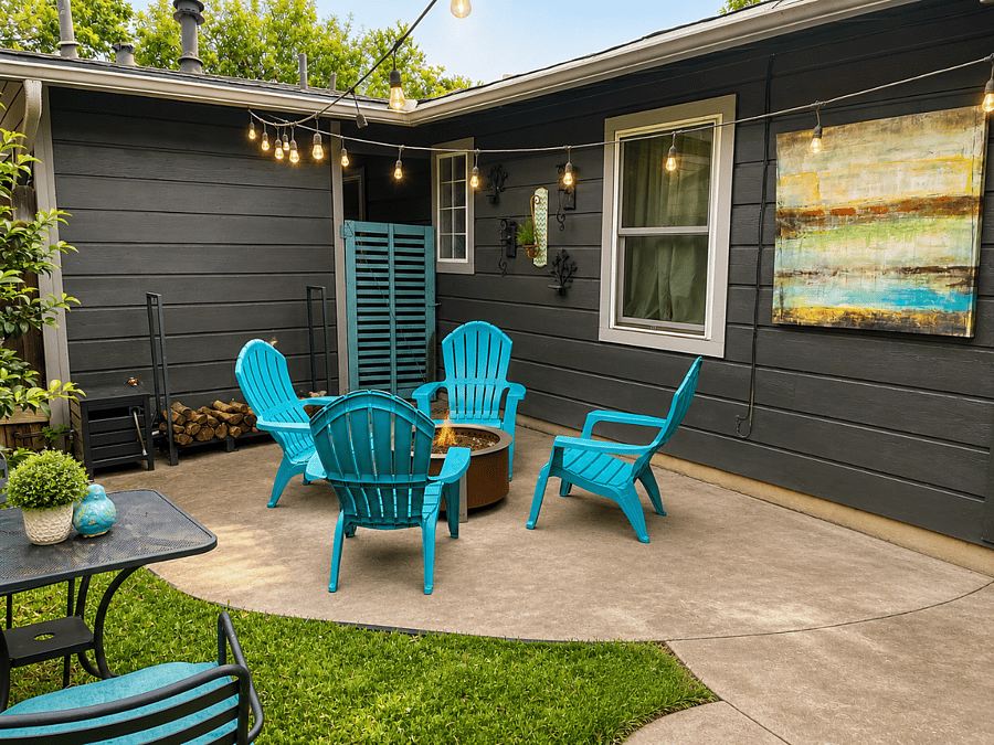 Fenced Courtyard + Firepit