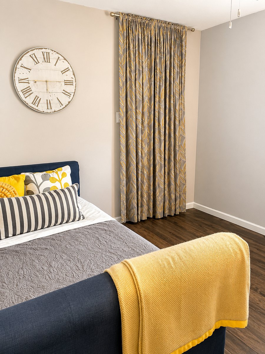 Home office with two twin beds (trundle) and a walk in closet