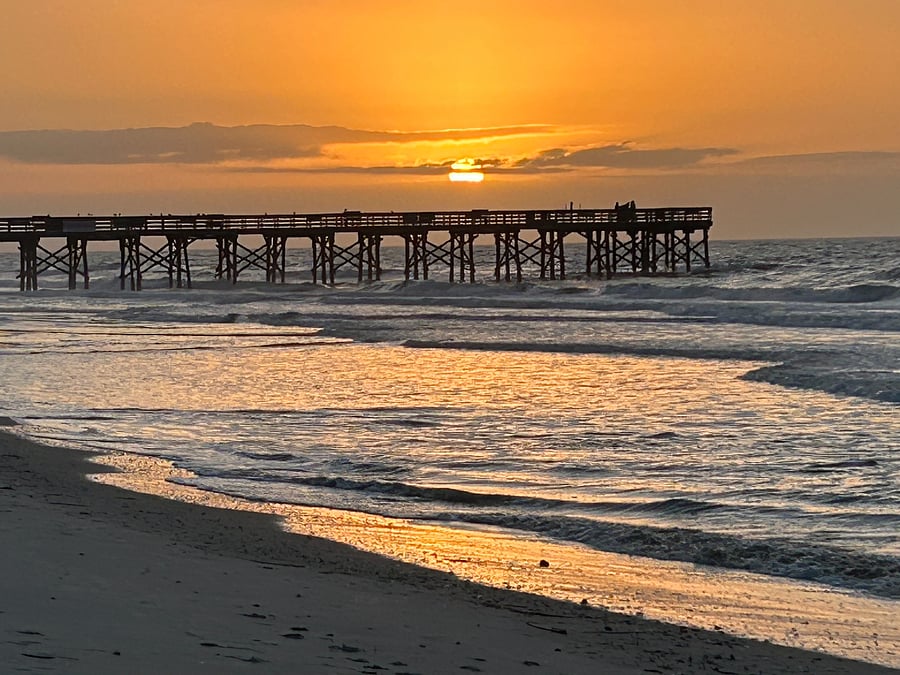 nearest beach (IOP) - 3 to 4 mile drive