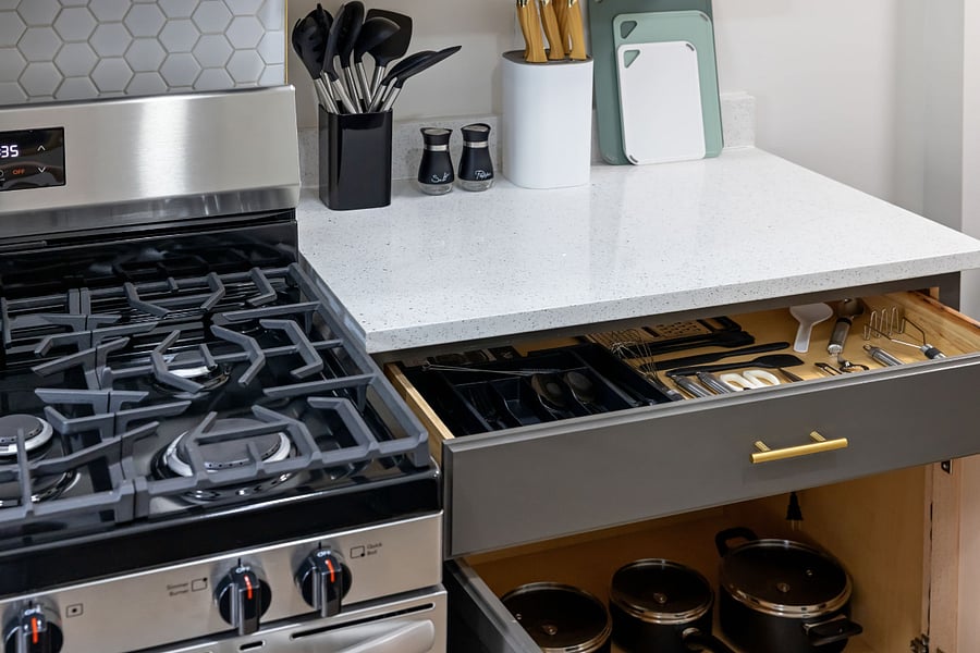 kitchen utensils.
