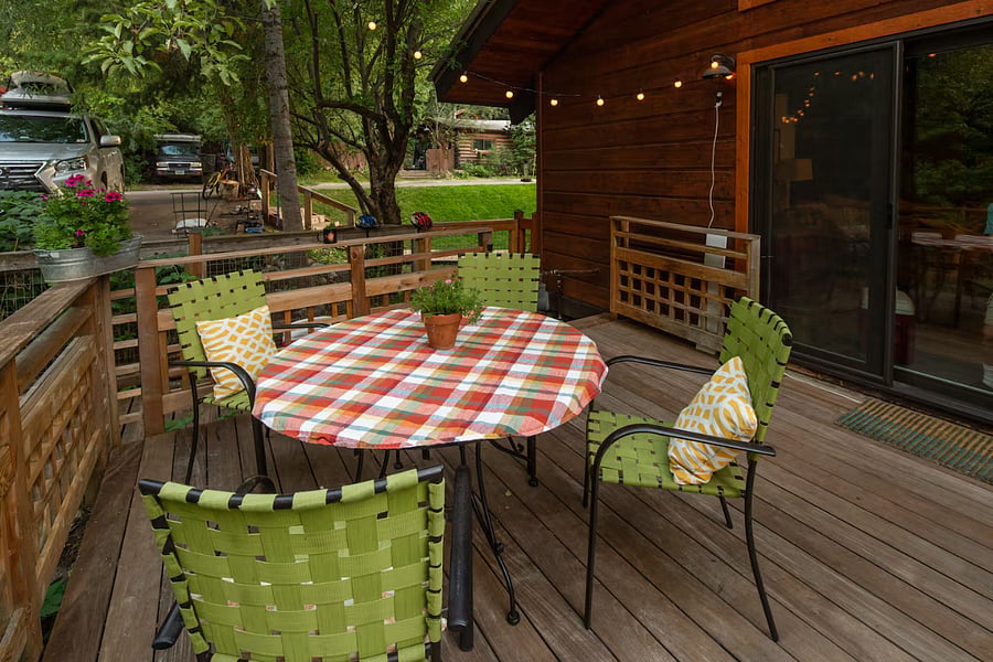 deck outside living room