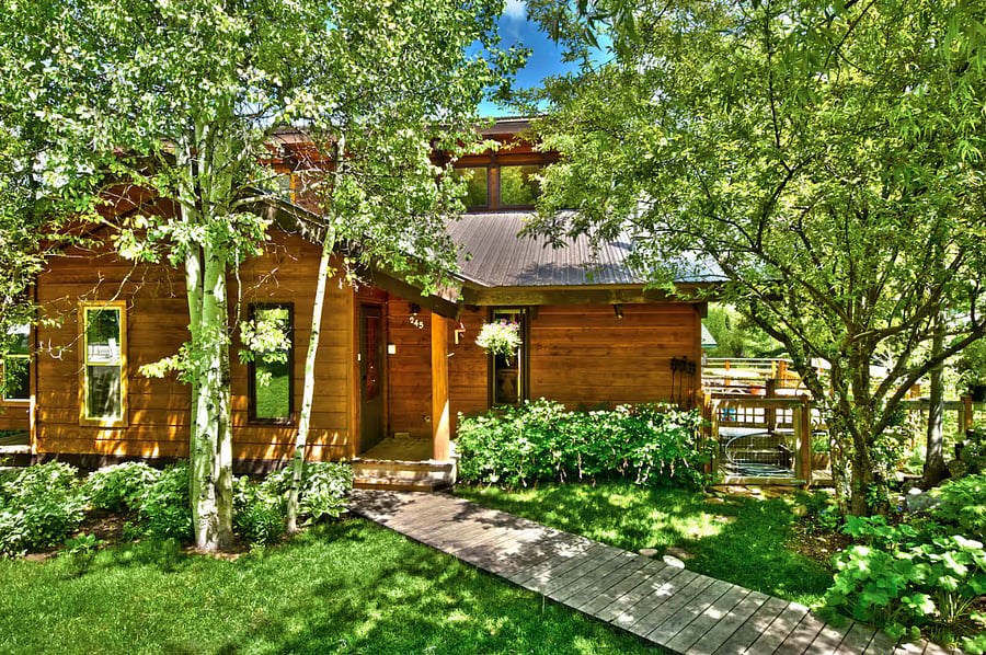 view of house in the summer
