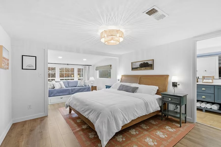 Master Bedroom.  King bed plus Day Bed with Trundle which makes into a Queen.