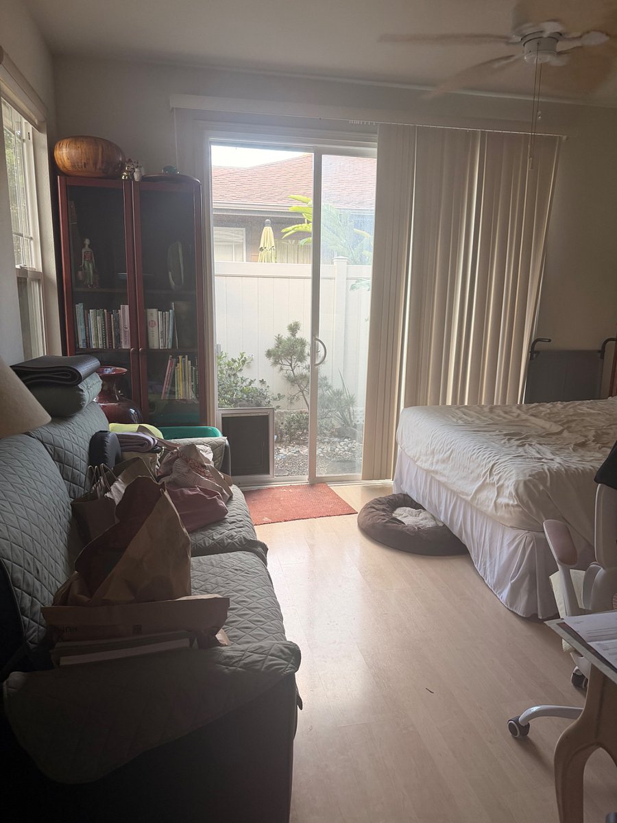 Master bedroom - roommate is moving so this will look much different after redecorating.