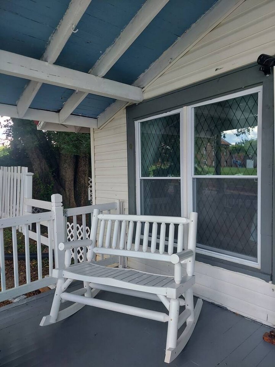 Front porch rocker built for two